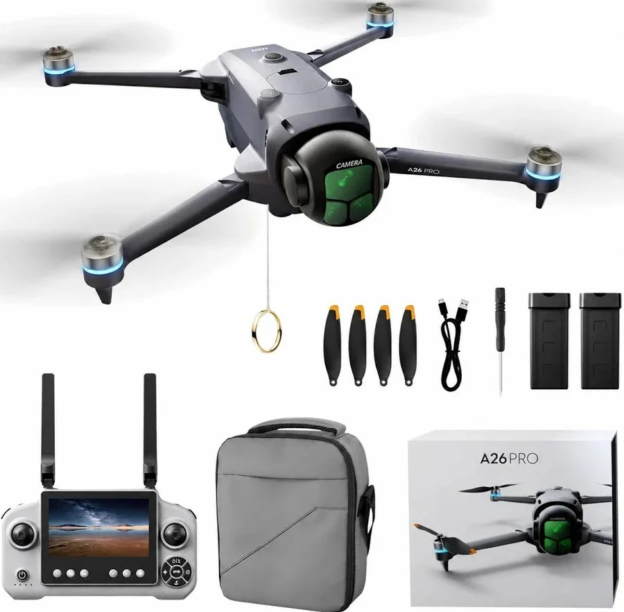 A26 Pro camera drone folded front view