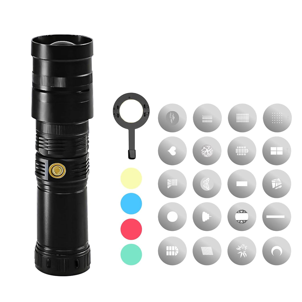 Digitek DS-40 WTP Pro torch projector snoot and included accessories