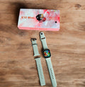 X10 Mini Smart Watch with green strap and retail box