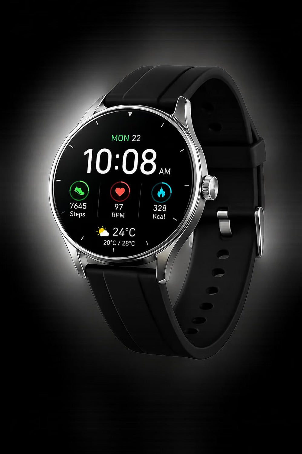 Hyper Watch V19 Pro smartwatch on dark background