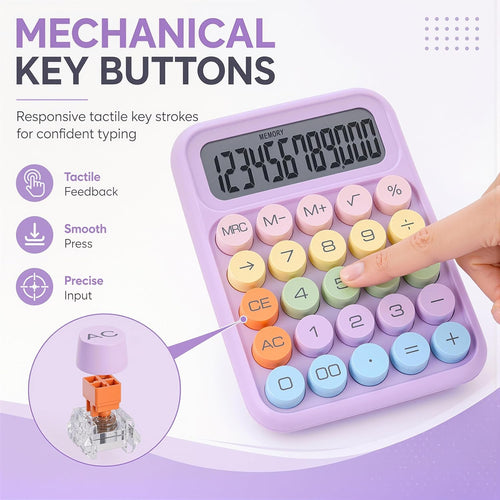 Cute Mechanical Calculator - easy to read layout with key labels