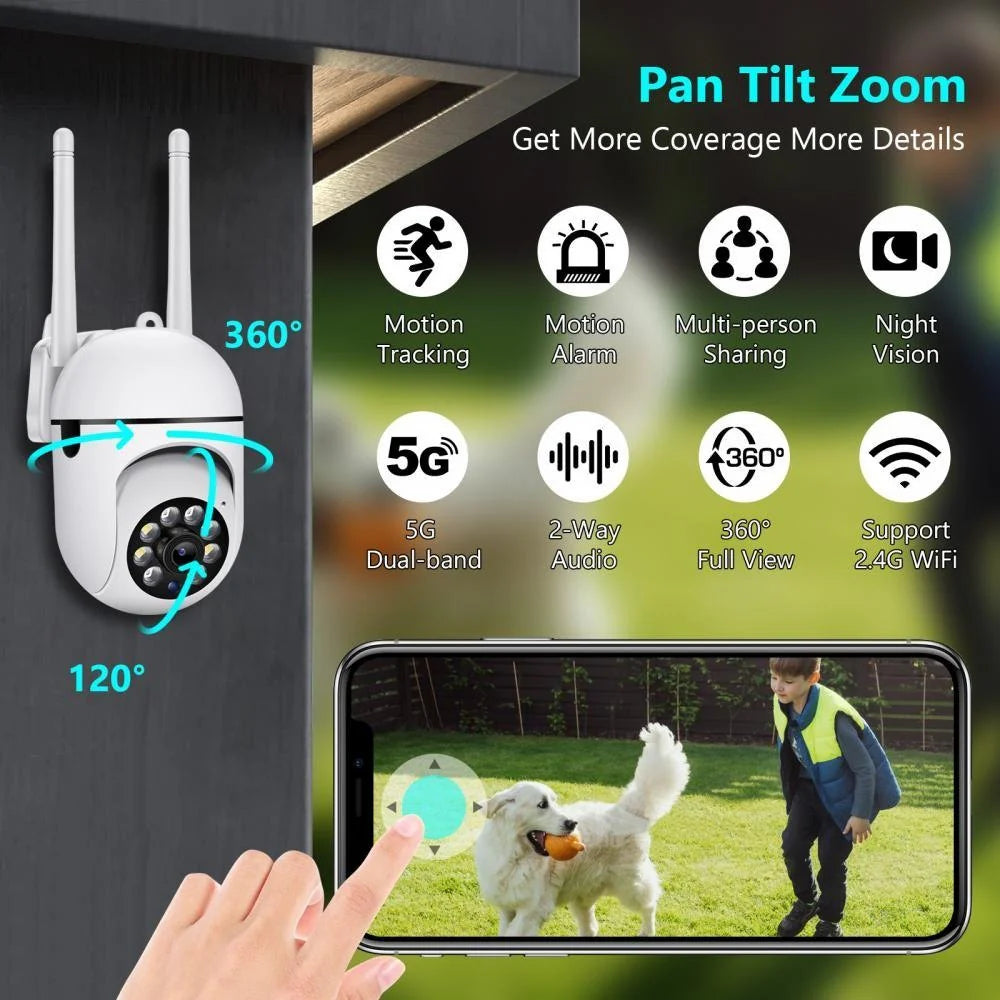 V380 Mini Smart WiFi Dual Band CCTV Camera 3MP