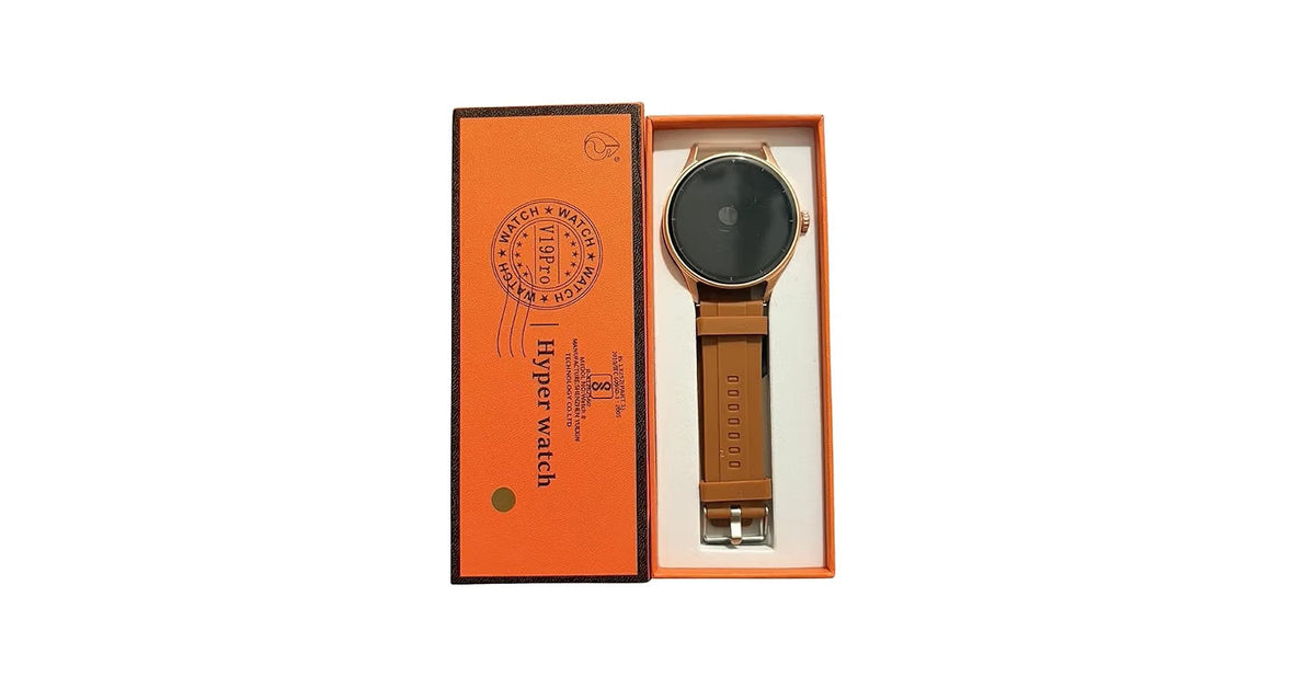 Hyper Watch V19 Pro smartwatch displayed in product box