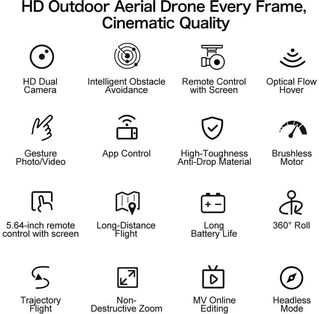 GT50 drone feature chart