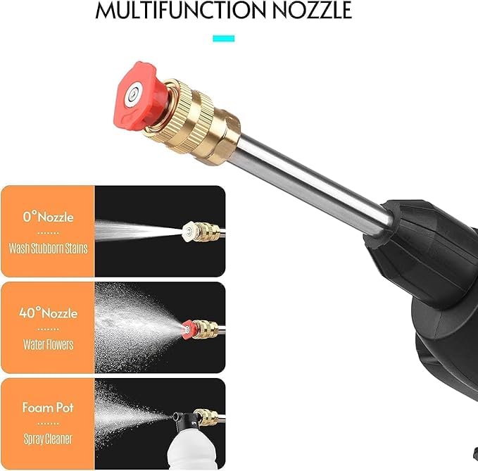 Bike & Car Water Wash Gun - Rechargeable