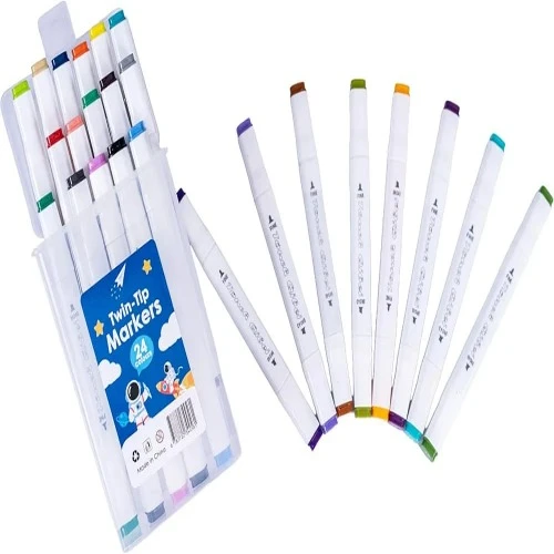Dual Tip Marking Pens Total 24