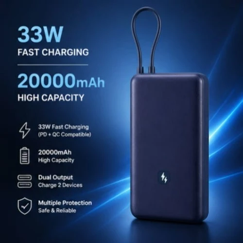 20000 Power bank 33 W Fast Charging